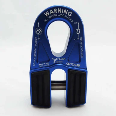 Factor 55 0008002 Flatlink E Winch Shakle - Blue