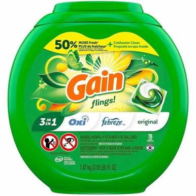 Gain Flings Detergent Pacs (09207ct) - Procter & Gamble