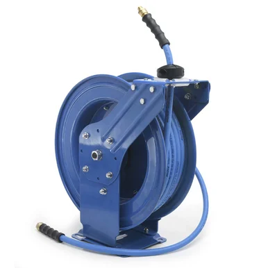 BlueBird 10010507 Blubird Rubber Air Hose Reel Dual Arm Assembly 3/8" X 50'