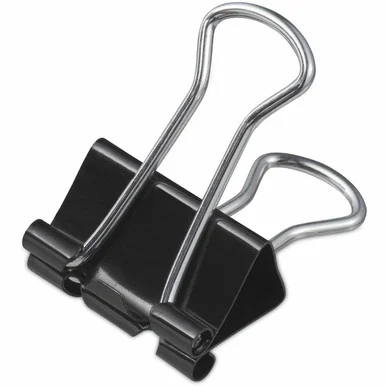 Universal Binder Clip Zip-Seal Bag Value Pack, Small, Black/Silver, 144/Pack (10200vp)