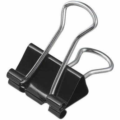 Universal Binder Clip Zip-Seal Bag Value Pack, Medium, Black/Silver, 36/Pack (10210vp)