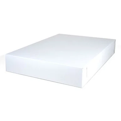 Southern Champion Tray 1095 Non-window Bakery Box, 26w X 18.5d X 4h, White, 25/carton