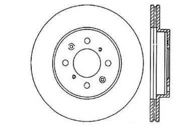 StopTech 128.40021L Front Left Cross Drilled Brake Rotor 128.40021L