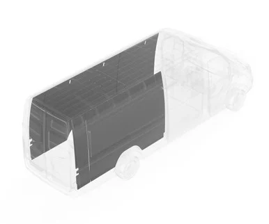 Legend Fleet 1341142613 DuraTherm Insulated Wall Liner for Sprinter 170WB - Gray