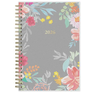 Blue Sky 140088 Sophie Frosted Weekly/monthly Planner, Floral Artwork, 8 X 5, Multicolor Cover, 12-month (jan To Dec): 2026