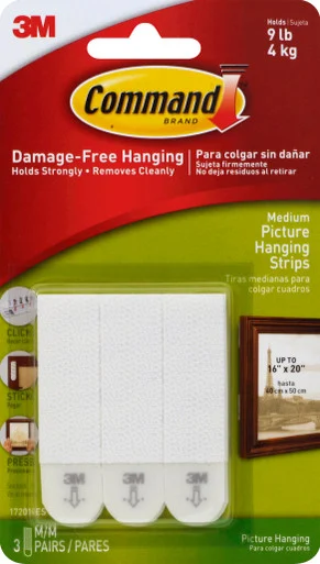 Command Medium Adhesive Picture Hanging Strips (17201pk) - 3m