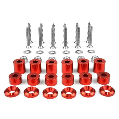 Builtright"dustries 201022 Tech Plate Mounting Hardware Kit 42-Piece Red