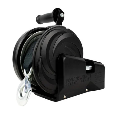 Powerwinch 21400-W-1800-8-B-R Select Series Winch 1,800lb, 2 Speed, 8" Crank Arm - Carbon Black