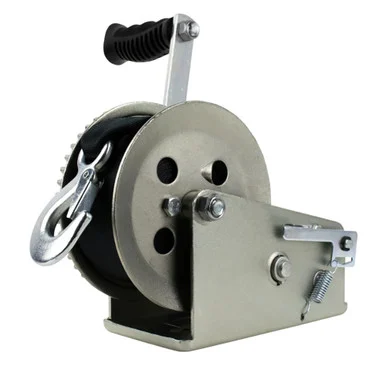 Powerwinch 21500-W-2000-8-Z-R Utility Series Winch 2,000lb, 2 Speed, 8" Crank Arm - Zinc