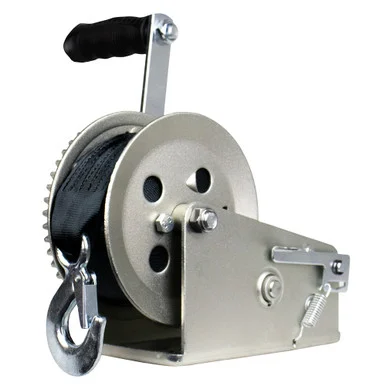 Powerwinch 21500-W-2500-8-Z-R Utility Series Winch 2,500lb, 2 Speed, 8" Crank Arm - Zinc