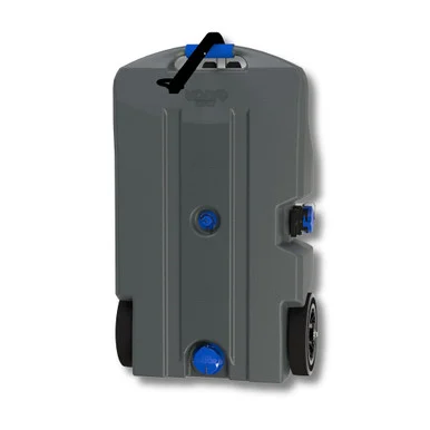 Duraflex 21904G Portable Waste Holding Tank 38 Gallon 4-Wheel Gray