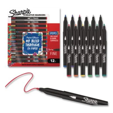 Sanford 2212829 Creative Markers, Fine Bullet Tip, Assorted, 12/pack