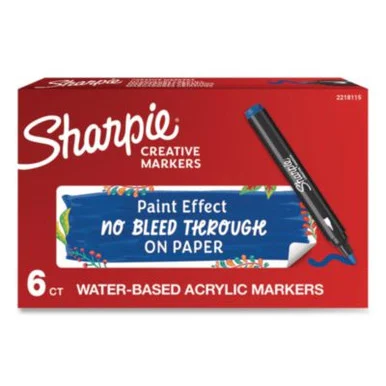 Sanford 2218115 Creative Markers, Bullet Tip, Parang, 6/pack