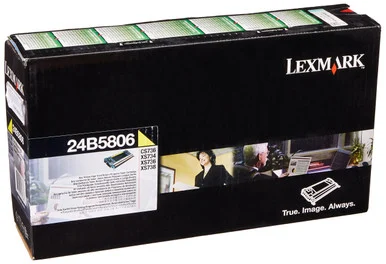 Lexmark 24B5806 Original Laser Toner Cartridge - Yellow Pack