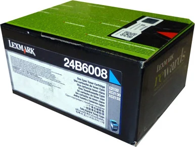 Lexmark Original Extra High Yield Laser Toner Cartridge - Return Program - Cyan Pack (24b6008)