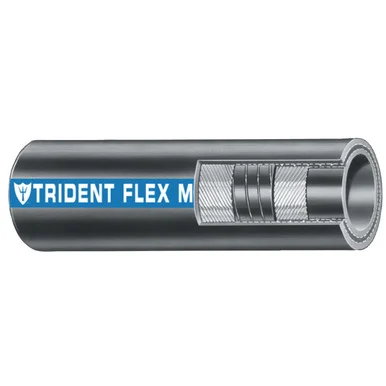 Trident Marine 250-1126 1-1/2" X 50' Coil Flex Marine Wet Exhaust & Water Hose - Black