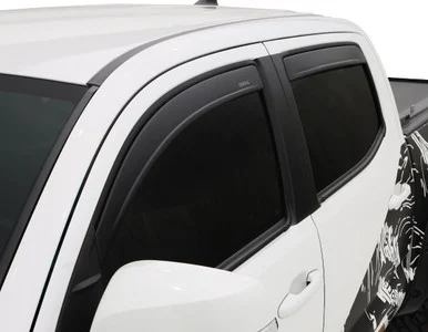 Husky Liners 2857015 Low Profile Ventvisor Rain Guards Matte Black for Toyota Tundra Double Cab