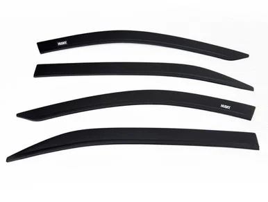 Husky Liners 2884015 Low Profile Window Visors 4-Piece Smoke with Chrome Trim for 2011-2021 Jeep Grand Cherokee
