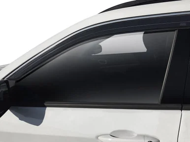 Husky Liners 2884028 Low Profile Ventvisors Rain Guards Smoke with Chrome Trim for Hyundai Santa Fe