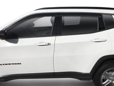 Husky Liners 2884033 Low Profile Window Visors 4-Piece Smoke with Chrome Trim for 2020-2025 for Hyundai Sonata
