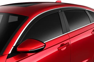Husky Liners 2884067 Low Profile Ventvisor Rain Guards Smoke With Chrome Trim for Honda Accord