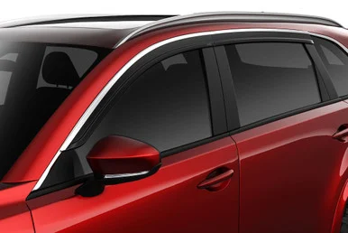 Husky Liners 2884071 Low Profile Ventvisor Rain Guards Smoke With Chrome Trim for Mazda CX90