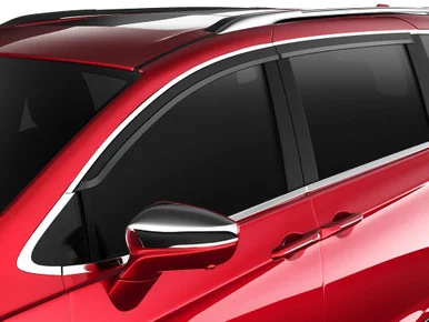 Husky Liners 2884078 Low Profile Ventvisors Rain Guards Smoke with Chrome Trim for Toyota Corolla Cross