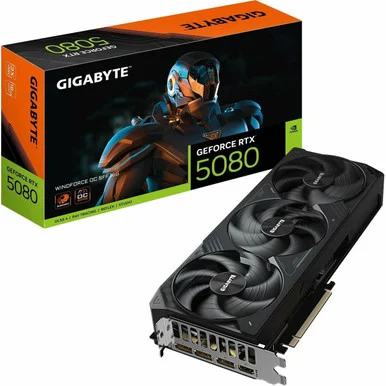 GIGABYTE GVN5080WF3OC16GD GeForce RTX 5080 WINDFORCE OC SFF 16GB Graphics Card - Gigabyte Technology