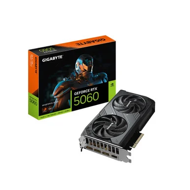 Gigabyte GVN5060WF2OC8GD GeForce RTX 5060 WINDFORCE OC 8GB Graphics Card - Gigabyte Technology
