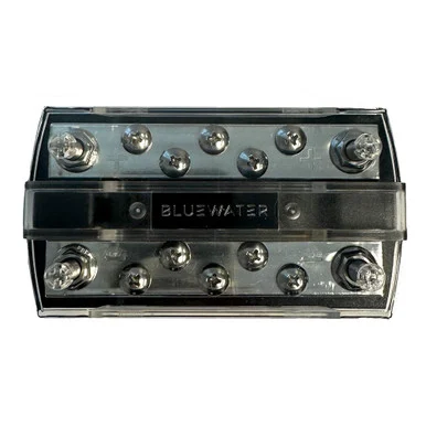 Bluewater 312700-B-022 10 Position 150amp 1/4" Busbar W/cover