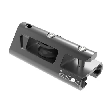 Barton Marine 32221GTB Barton 32mm End Stop & Becket Genoa Car Track - Black