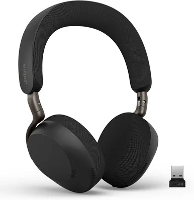 Jabra 37599-989-999 Evolve3 75 UC Wireless Headset - USB-A - Black