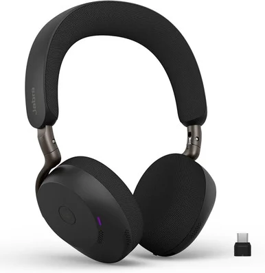 Jabra 37599-999-899 Evolve3 75 MS Wireless Headset - USB-C - Black