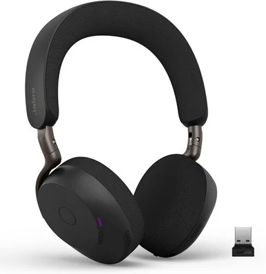 Jabra 37599-999-999 Evolve3 75 MS Wireless Headset - USB-A - Black
