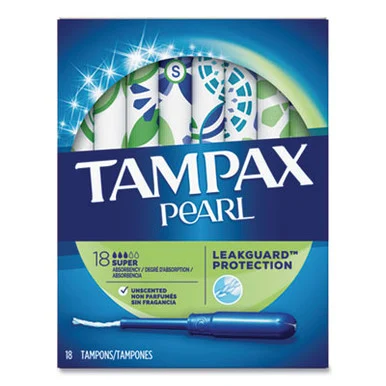 Procter & Gamble 37908 Pearl Tampons, Super, 18/box