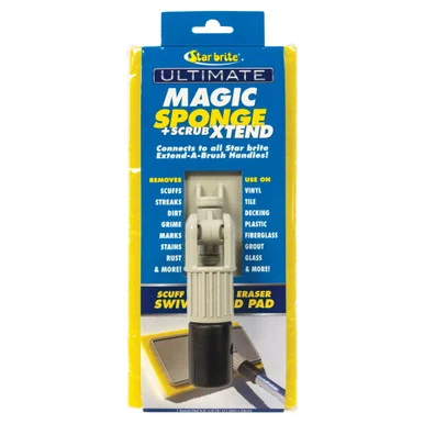 Star Brite 41010 Magic Sponge + Scrub Xtend W/flex Head F/pool, Rv, Boat