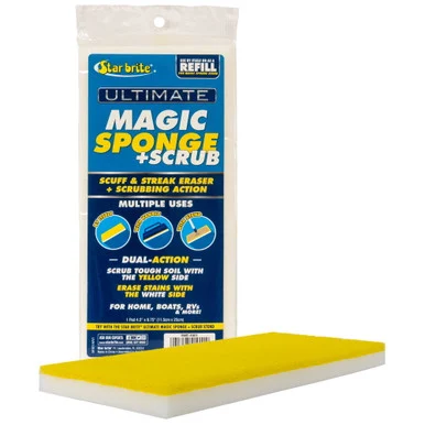 Star Brite 41011 Dual-sided Magic Sponge + Scrub Pad F/boats & Rvs