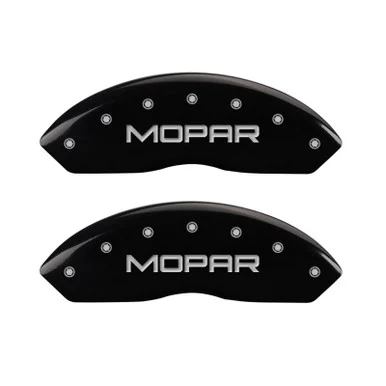 MGP Caliper Covers 42014SMOPBK Brake Caliper Cover Set for Mopar