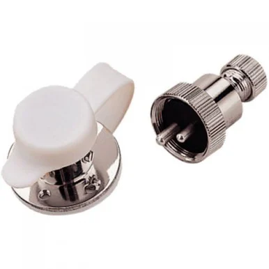 Seadog 4262641 Chrome Brass Connector 3 Amp 4 -pin