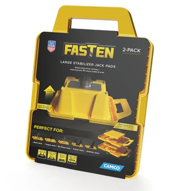 Camco 44540 Fasten Big Block Jack Pads 2pk
