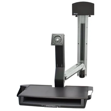 Ergotron StyleView Multi Component Mount for CPU, Flat Panel Display, Mouse, Keyboard - 24" Screen Support - 32.00 lb Load Capacity - Aluminum, Plastic 45272026