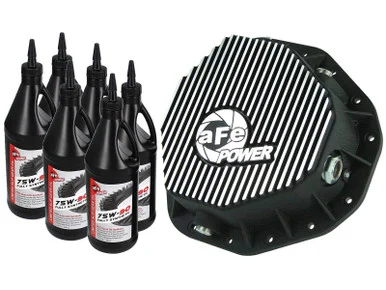 AFE Power 4670092WL Rear Differential Cover with Gear Oil for Dodge Diesel Trucks