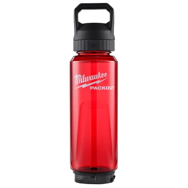 Milwaukee Electric Tools 48-22-8372R Milwaukee Tool Packout 34oz Bottle With Chug Lid - Red