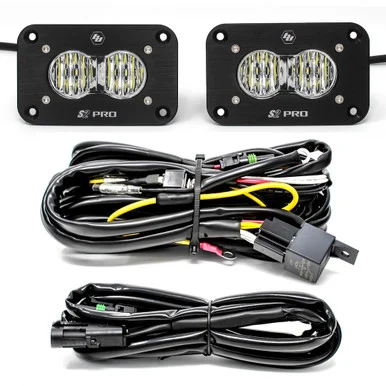 Baja Designs 487807 S2 Pro Flush Mount LED Reverse Kit - Wide Cornering Clear