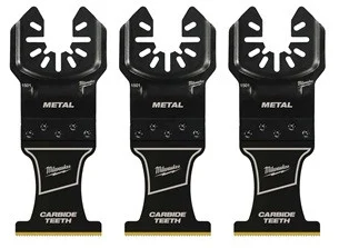 Milwaukee 49-25-1503 Open-lok 1-3/8" Carbide Teeth Metal Multi-tool Blades (3 Pk)
