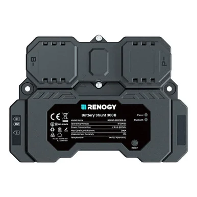Renogy RSHSTB02P300G1US Battery Shunt Monitor 300A