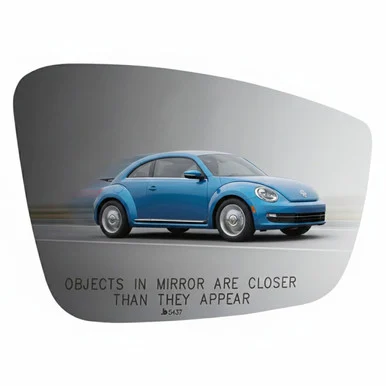 Burco Mirror 5437 Convex Passenger Side Mirror Glass for Volkswagen Beetle