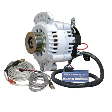 Ballard Commercial Industries, Inc. 621-VUP-MC-100-K6 Balmar Alternator 100 Amp Kit 12v 1-2" Single Foot Spindle Mount K6 Pulley Regulator & Temp Sensor