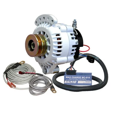 Ballard Commercial Industries, Inc. 621-VUP-MC-120-DV Balmar Alternator 120 Amp 12v 1-2" Single Foot Spindle Mount Dual Vee Pulley Regulator & Temp Sensor