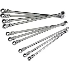ATD Tools 6510 10pc Metric Xl Flex Head Spline Ratcheting Box End Wrench Set